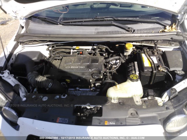 1G1JC6SB8D4252969 - 2013 CHEVROLET SONIC LT 白色 照片 10