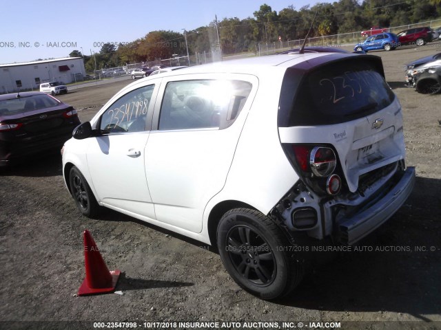 1G1JC6SB8D4252969 - 2013 CHEVROLET SONIC LT WHITE photo 3