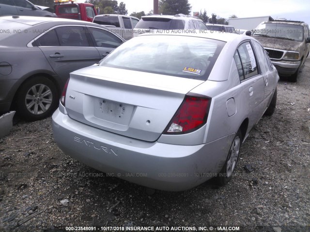 1G8AJ52F44Z224173 - 2004 SATURN ION LEVEL 2 银色 照片 4