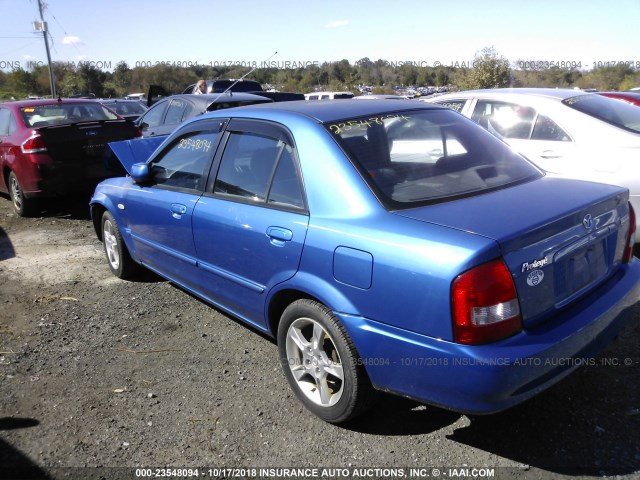 JM1BJ225430191565 - 2003 MAZDA PROTEGE DX/LX/ES BLUE photo 3