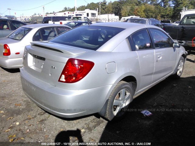 1G8AW15BX7Z146733 - 2007 SATURN ION LEVEL 3 SILVER photo 4