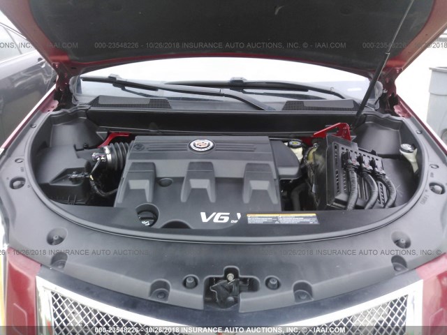 3GYFNBEY2BS541630 - 2011 CADILLAC SRX PERFORMANCE COLLECTION Қызыл фото 10