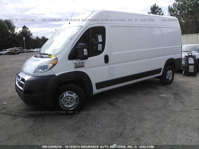 3C6TRVDG9HE539735 - 2017 RAM PROMASTER 2500 2500 HIGH WHITE photo 2