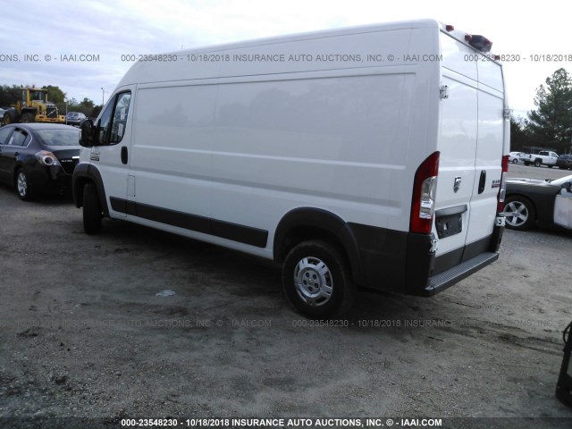3C6TRVDG9HE539735 - 2017 RAM PROMASTER 2500 2500 HIGH WHITE photo 3