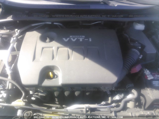 JTDBL40E09J000932 - 2009 TOYOTA COROLLA LE/XLE GRAY photo 10