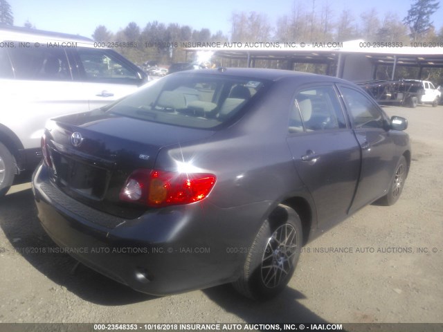 JTDBL40E09J000932 - 2009 TOYOTA COROLLA LE/XLE GRAY photo 4