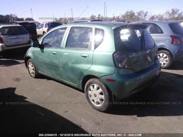 KL1TJ62674B096788 - 2004 CHEVROLET AVEO LS GREEN photo 3