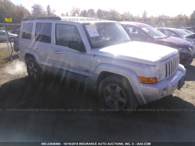 1J8HG48K46C352638 - 2006 JEEP COMMANDER SILVER photo 1