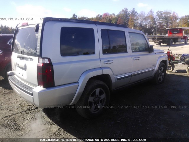 1J8HG48K46C352638 - 2006 JEEP COMMANDER SILVER photo 4
