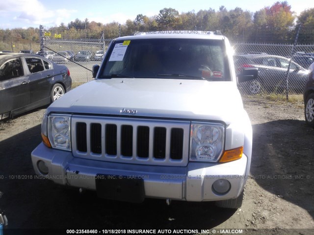 1J8HG48K46C352638 - 2006 JEEP COMMANDER SILVER photo 6