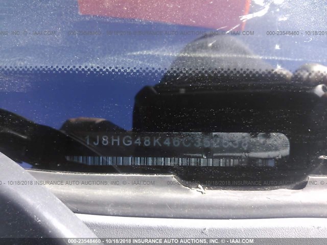 1J8HG48K46C352638 - 2006 JEEP COMMANDER SILVER photo 9