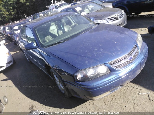 2G1WH52K149454826 - 2004 CHEVROLET IMPALA LS BLUE photo 1