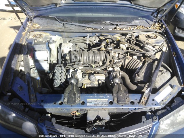 2G1WH52K149454826 - 2004 CHEVROLET IMPALA LS BLUE photo 10