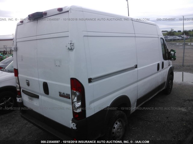 3C6TRVCG3HE506490 - 2017 RAM PROMASTER 2500 2500 HIGH WHITE photo 4