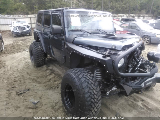 1J8GA59177L197979 - 2007 JEEP WRANGLER SAHARA Dark Blue photo 1