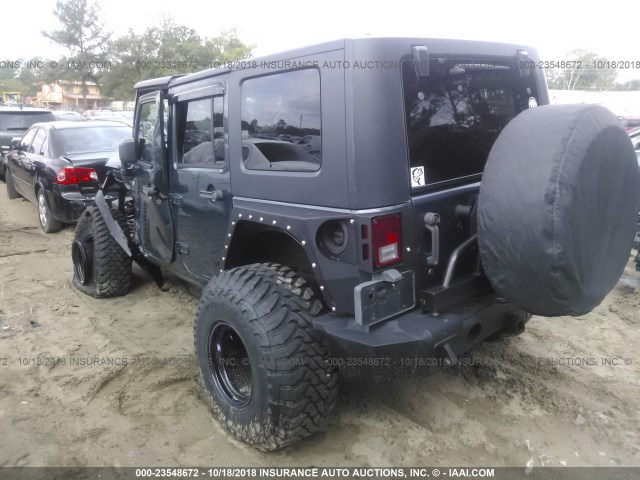 1J8GA59177L197979 - 2007 JEEP WRANGLER SAHARA Dark Blue photo 3