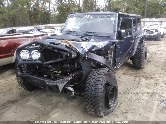 1J8GA59177L197979 - 2007 JEEP WRANGLER SAHARA Dark Blue photo 6