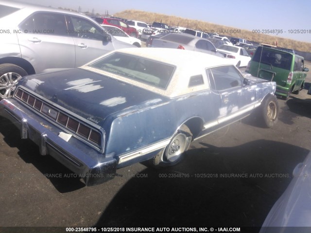 6J87A114611 - 1976 FORD THUNDERBIRD  BLUE photo 4