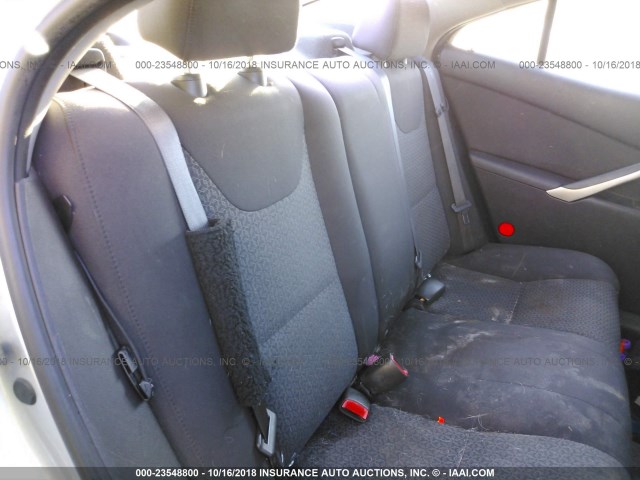 1G2ZF57B284123849 - 2008 PONTIAC G6 VALUE LEADER/BASE SILVER photo 8