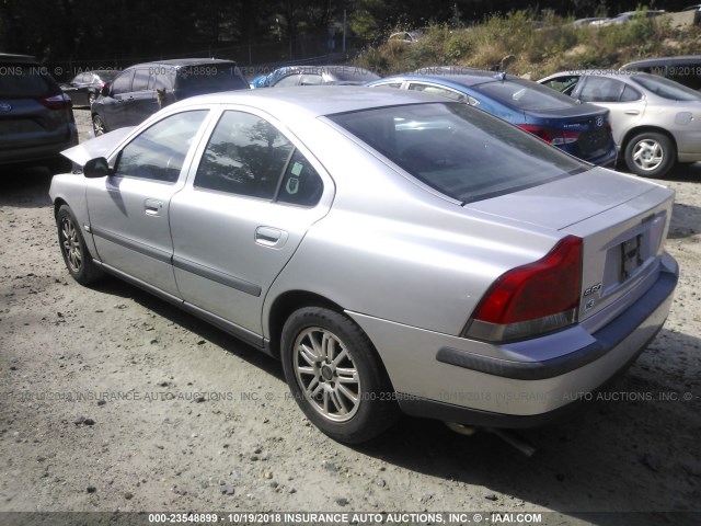 YV1RS61T142325077 - 2004 VOLVO S60 SILVER photo 3