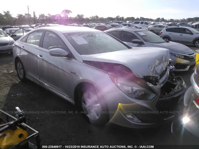 KMHEC4A45CA027551 - 2012 HYUNDAI SONATA HYBRID SILVER photo 1