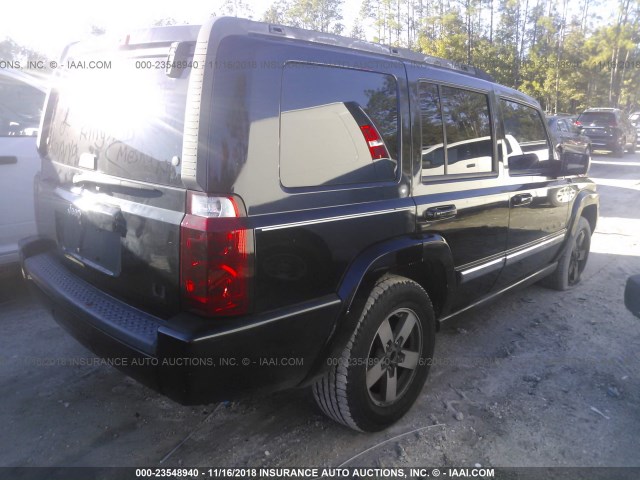 1J8HH48K86C339744 - 2006 JEEP COMMANDER BLUE photo 4