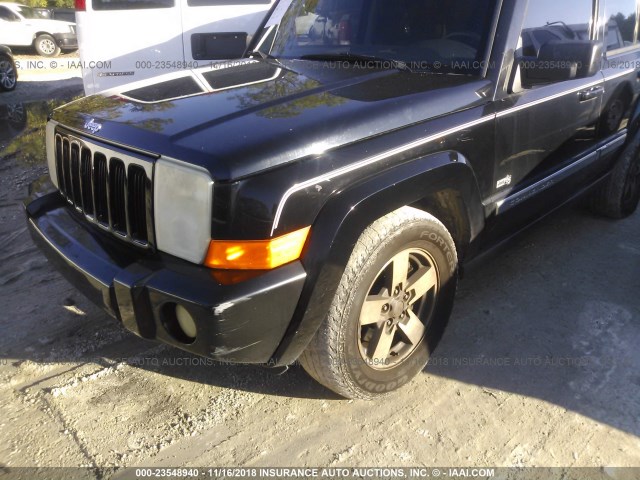 1J8HH48K86C339744 - 2006 JEEP COMMANDER BLUE photo 6