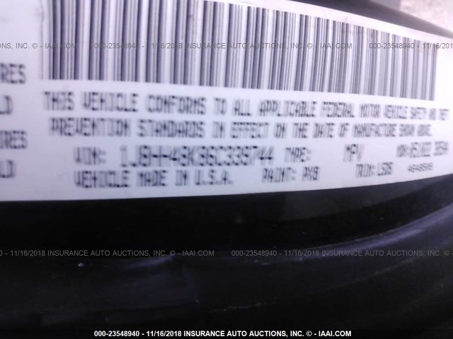 1J8HH48K86C339744 - 2006 JEEP COMMANDER BLUE photo 9