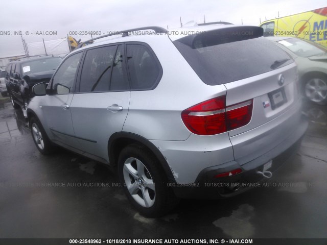 5UXFF03539LJ96204 - 2009 BMW X5 XDRIVE35D SILVER photo 3