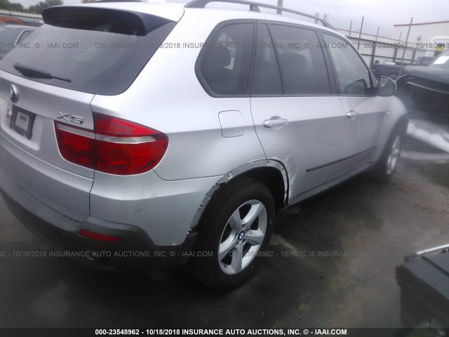 5UXFF03539LJ96204 - 2009 BMW X5 XDRIVE35D SILVER photo 4