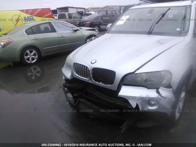 5UXFF03539LJ96204 - 2009 BMW X5 XDRIVE35D SILVER photo 6