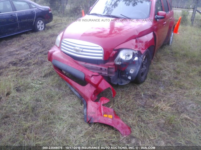 3GNCA23B89S553530 - 2009 CHEVROLET HHR LT RED photo 6