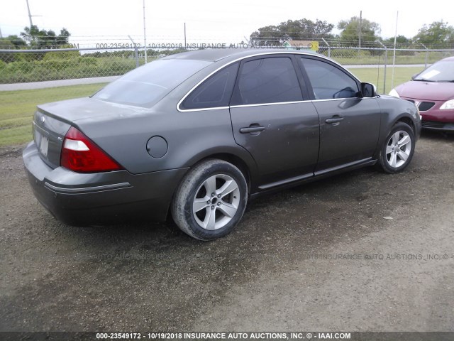 1FAFP24186G175512 - 2006 FORD FIVE HUNDRED SEL GRAY photo 4