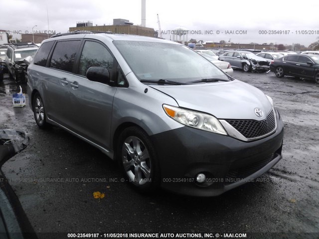 5TDXK3DC1CS270273 - 2012 TOYOTA SIENNA SPORT SILVER photo 1