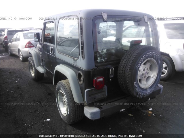 1J4FY19S1XP494328 - 1999 JEEP WRANGLER / TJ SPORT BLACK photo 3