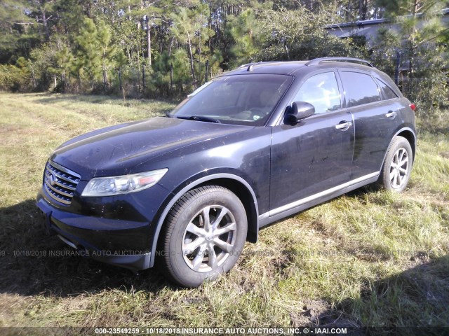 JNRAS08U38X102594 - 2008 INFINITI FX35 BLACK photo 2