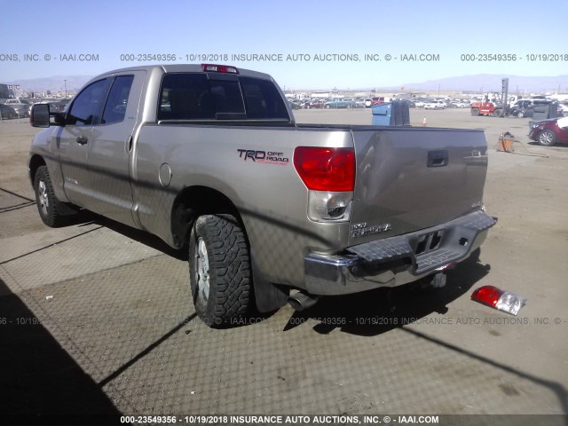 5TFBV54147X022675 - 2007 TOYOTA TUNDRA DOUBLE CAB SR5 GOLD photo 3