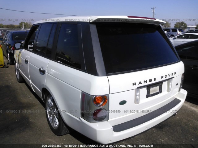 SALME11474A155339 - 2004 LAND ROVER RANGE ROVER HSE WHITE photo 3