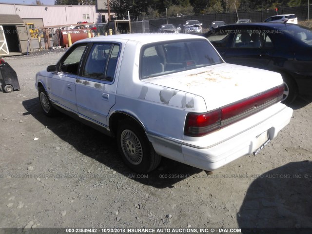 1C3AA3632RF311710 - 1994 CHRYSLER LEBARON LE A-BODY WHITE photo 3