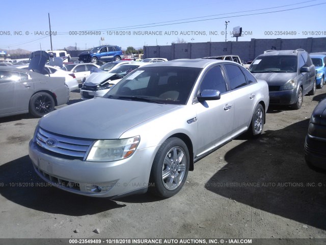 1FAHP25W98G161656 - 2008 FORD TAURUS LIMITED SILVER photo 2