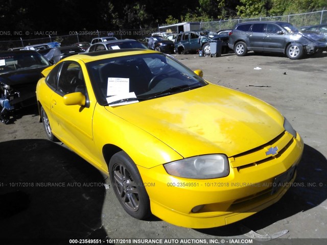 1G1JH12F237315245 - 2003 CHEVROLET CAVALIER LS SPORT YELLOW photo 1