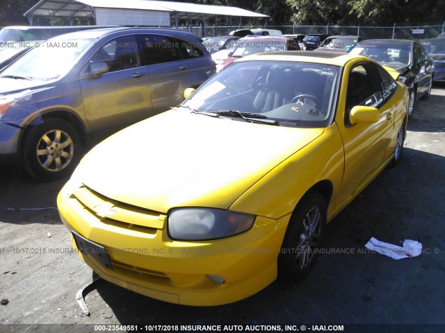 1G1JH12F237315245 - 2003 CHEVROLET CAVALIER LS SPORT YELLOW photo 2