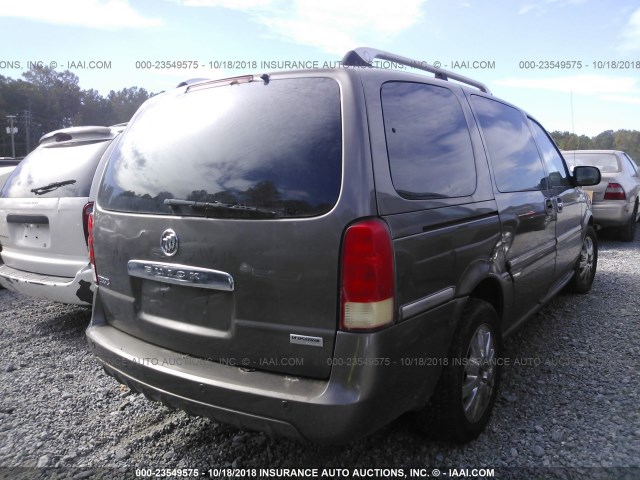 5GADX33L25D205163 - 2005 BUICK TERRAZA CXL GRAY photo 4