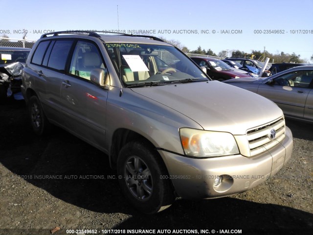 JTEEP21A150112152 - 2005 TOYOTA HIGHLANDER LIMITED GOLD photo 1