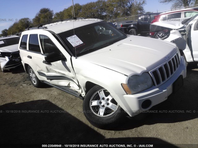 1J4GR48K35C592642 - 2005 JEEP GRAND CHEROKEE LAREDO/COLUMBIA/FREEDOM WHITE photo 1