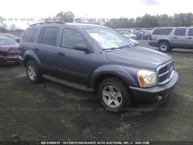 1D4HB48N74F101420 - 2004 DODGE DURANGO SLT GRAY photo 1