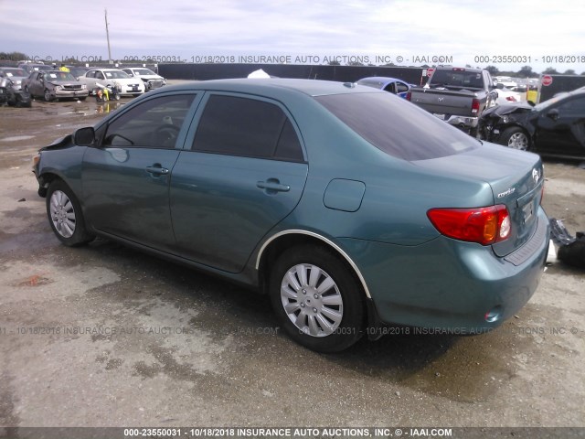 JTDBL40EX99021384 - 2009 TOYOTA COROLLA LE/XLE GREEN photo 3