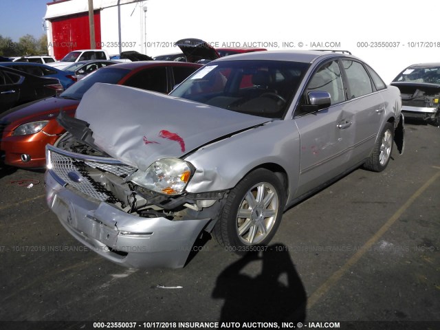 1FAFP25146G149634 - 2006 FORD FIVE HUNDRED LIMITED SILVER photo 2