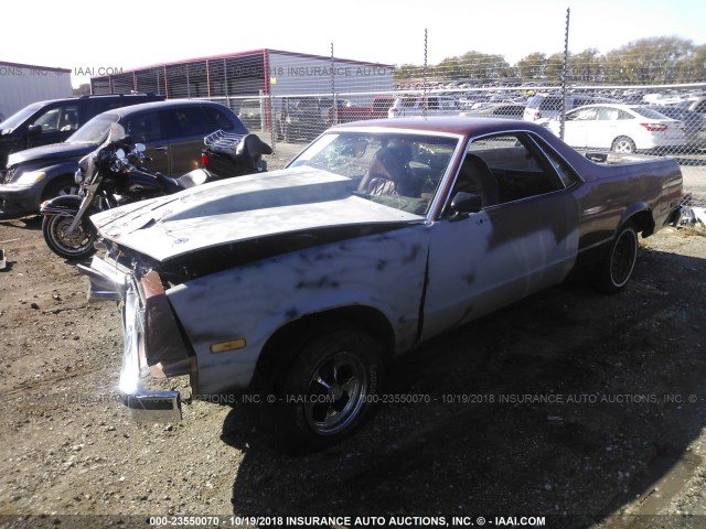 3GCCW80H7GS909887 - 1986 CHEVROLET EL CAMINO BROWN photo 2