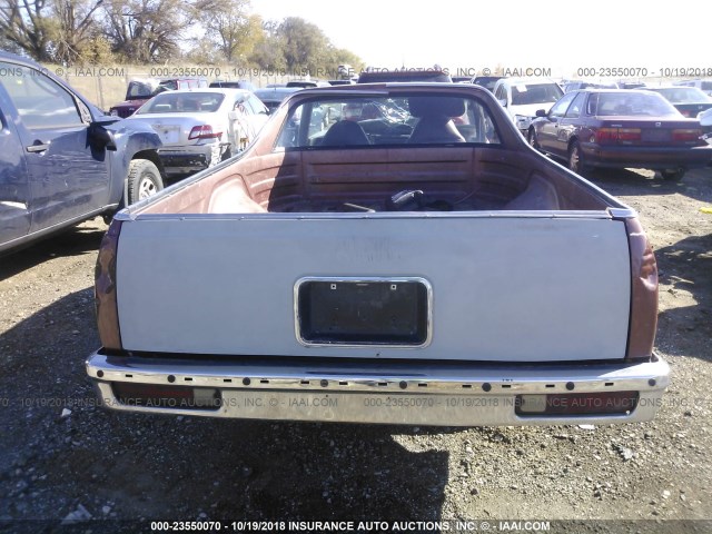 3GCCW80H7GS909887 - 1986 CHEVROLET EL CAMINO BROWN photo 8